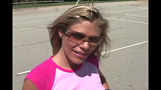 Hot Blonde Sucks a Long Dick Until He Cums in Her Mouth