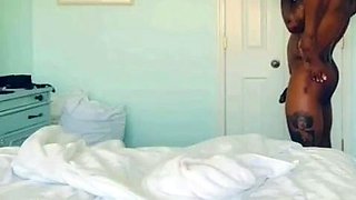 Eat It Up - Black Muscle Hunk Goes Down on His Girl to Music