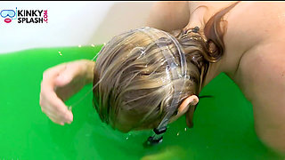 Slime Blowjob Fantasy in Dive Mask