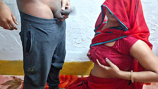 Red Saree Sister in Law Fuck by Brother in Law