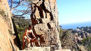 Kinky couple's outdoor sex adventure in public