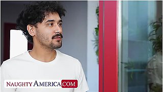 My Friends Hot Stepmom Busty Blonde Milf Sadie Rose Strips Down And Fucks Her Stepsons College Friend