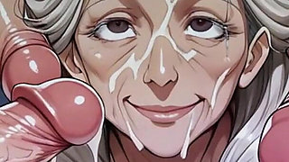 Granny Blowbang Ai with Male Voiceover