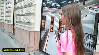 Jenny's Ferris wheel ride w step bro & best buddy - Stepsis perverted tag team fantasy comes true!