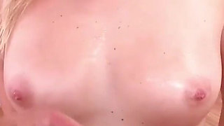 Sweet Redhead Teen Jenna Ashley POV Blowjob Deepthroat and Cum Swallow