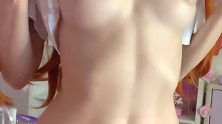 Asuka Slowly Strip off Every Layer, Teasing You