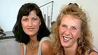 Pretty German babe shares dick with hot blonde MILF