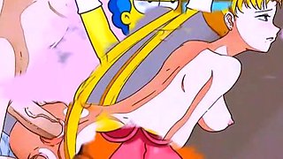 Drawn sex of famous toons