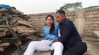 18 Years Virgin College Girl Big Boob Press by Her Step Stepbrother in Outdoor Desi Girl