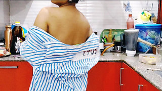 Sexy Indian Step Sister Hardcore Hot Sex with Her Step Brother in Kitchen