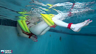 Bratty Lucy's Wet Punishment: Rope, Clamps & Noodles