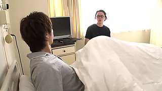 Caught with porn by cute nurse!