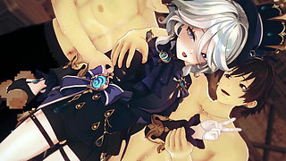 Genshin Impact Furina Orgy 3D Hentai Animation