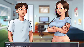 Skyler Fucked Standing Step Mom While Bathing Morning Moments