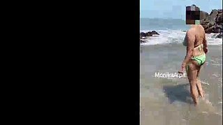 Smriti jain New Video near the beach full open nude