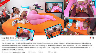 4K Taboo Fauxcest Pussy Licking and Ass Worship My Step Daughter Tight Asshole Squatting in My Mouth in Pink Dress Sheisnovember