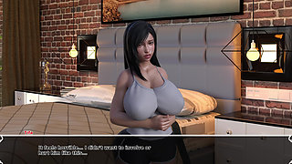 Busty Tifa Cheating with Barret's Huge Black Cock