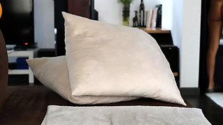 Chubby Brunette Big Boobs Dildo Masturbation