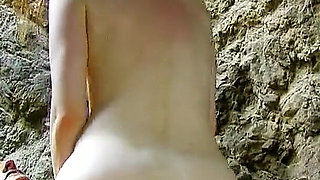 Teen Aurora secretly ass fucked by pool boy on the beach