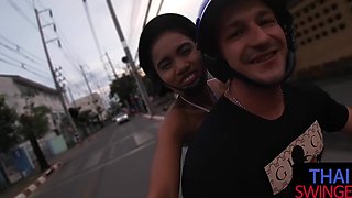 Asian babe in a sexy dress gives unforgettable POV BJ