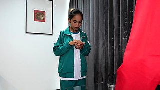 Squid Game parody with Thai amateur teen