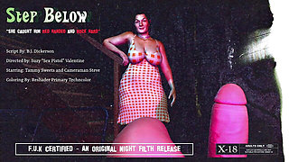 Step Below - This Milf caught him rock hard and Red handed.